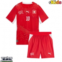 Switzerland Granit Xhaka #10 Replica Home Minikit World Cup 2026 Short Sleeve (+ pants)